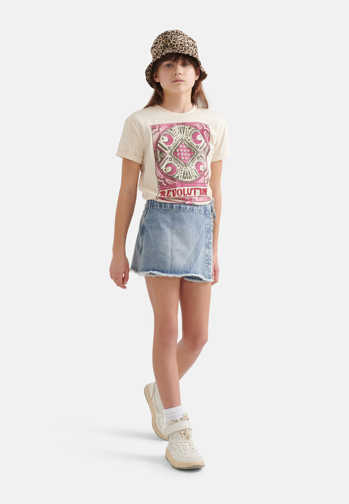 T-Shirt mit Aufdruck Offwhite SHOEBY GIRLS