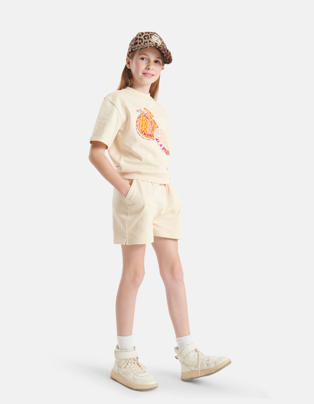 Sweat Short Off White SHOEBY GIRLS