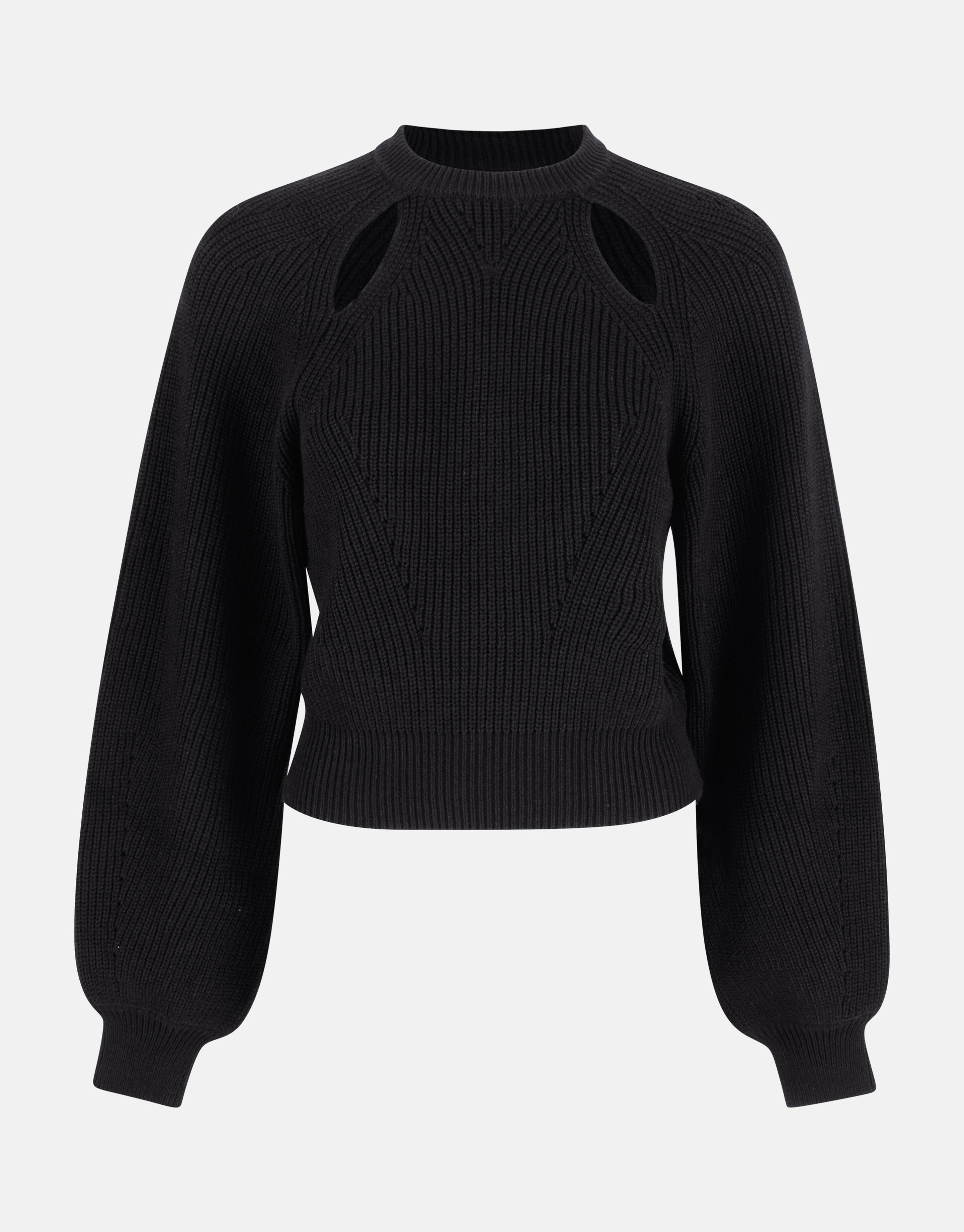 Cut Out Pullover Schwarz SHOEBY WOMEN