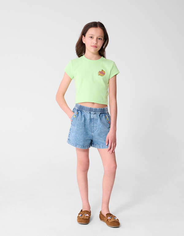 Charm Denim Shorts Blau SHOEBY GIRLS