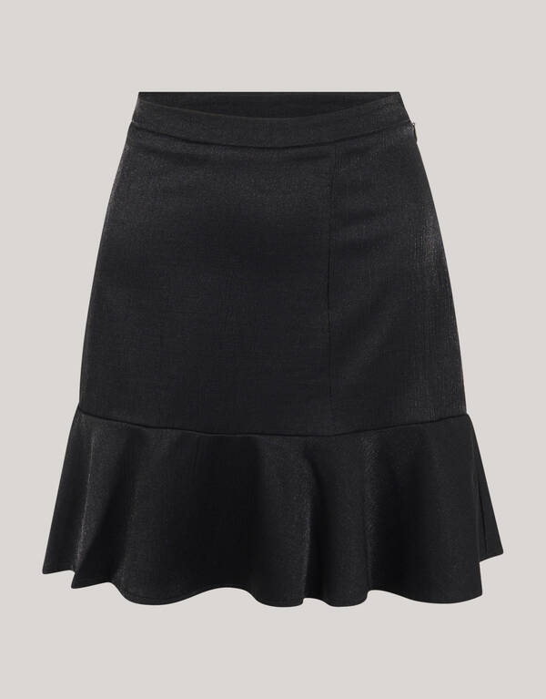 Satinminirock Schwarz SHOEBY WOMEN