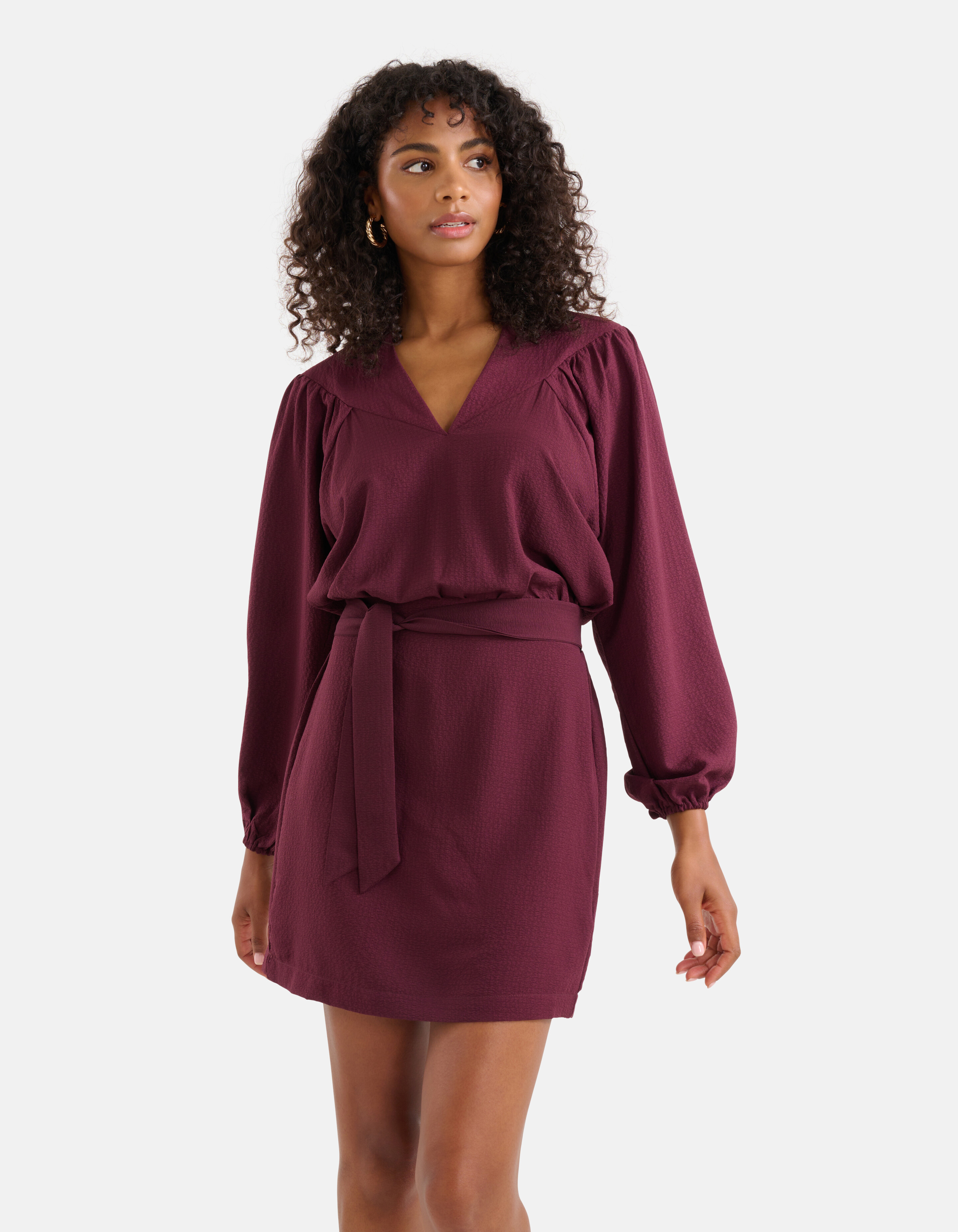 Struktur Kleid Bordeaux SHOEBY WOMEN