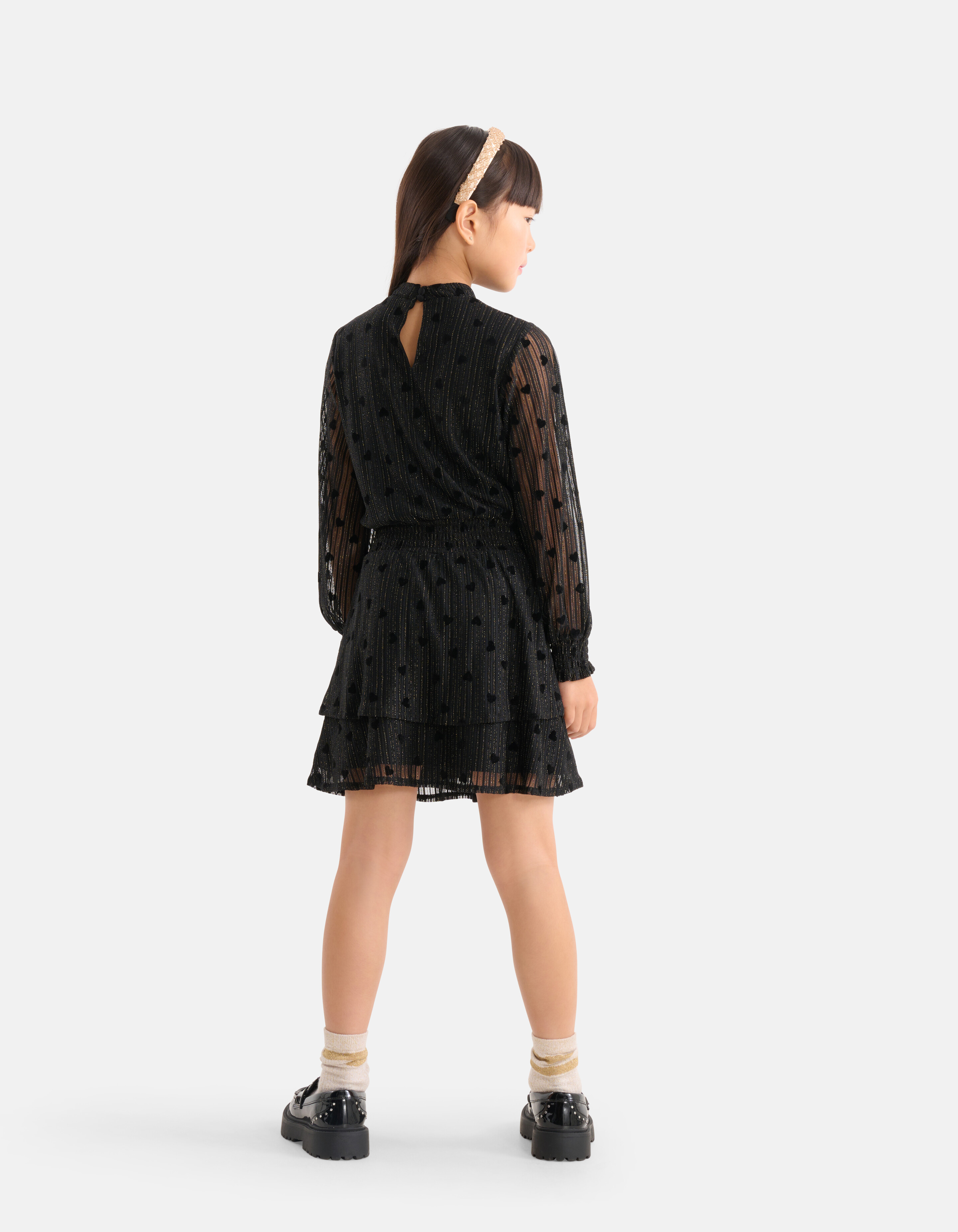 Mesh-Kleid Schwarz SHOEBY GIRLS