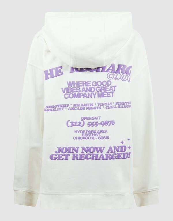 Recharged Artwork Hoodie Off White SHOEBY BOYS