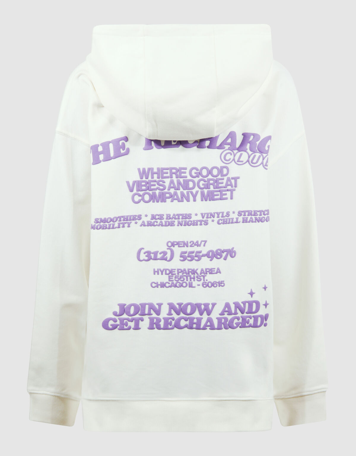 Recharged Artwork Hoodie Off White SHOEBY BOYS