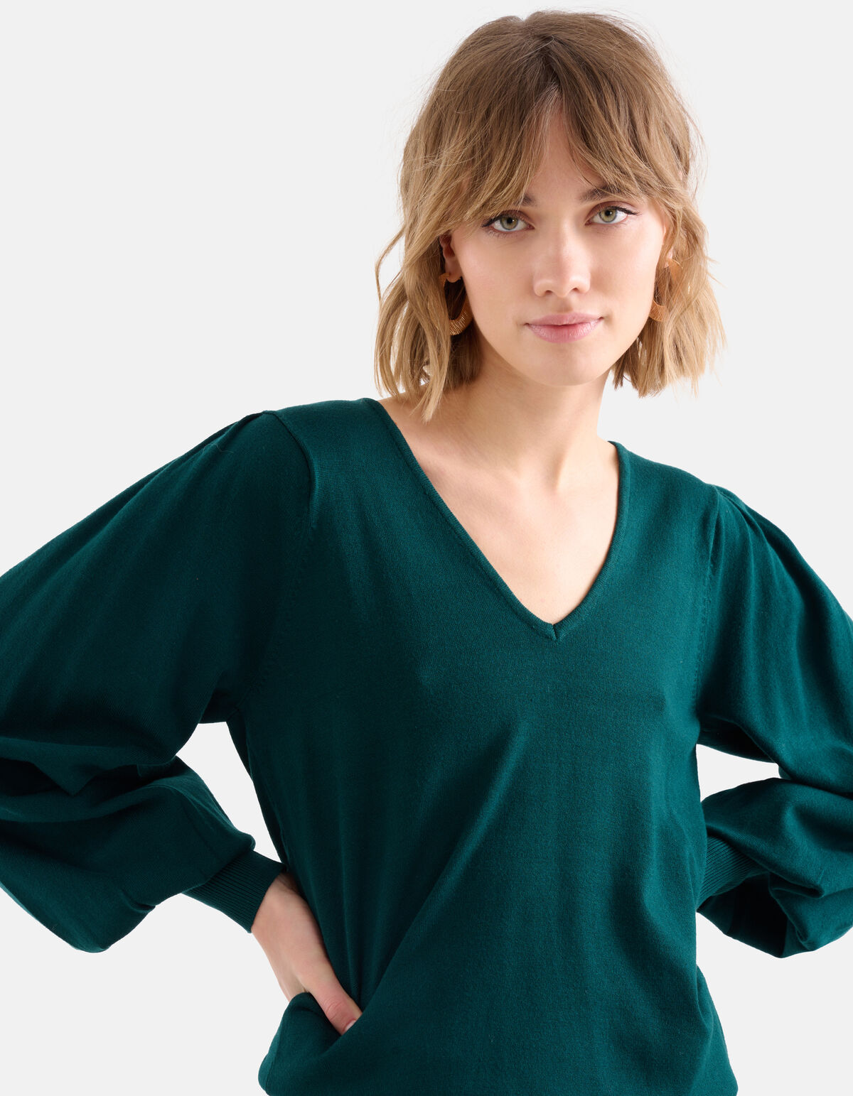 Strickpullover Dunkelgrün SHOEBY WOMEN