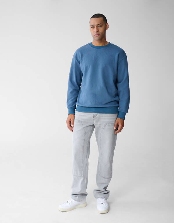 Strukturpullover Blau SHOEBY MEN