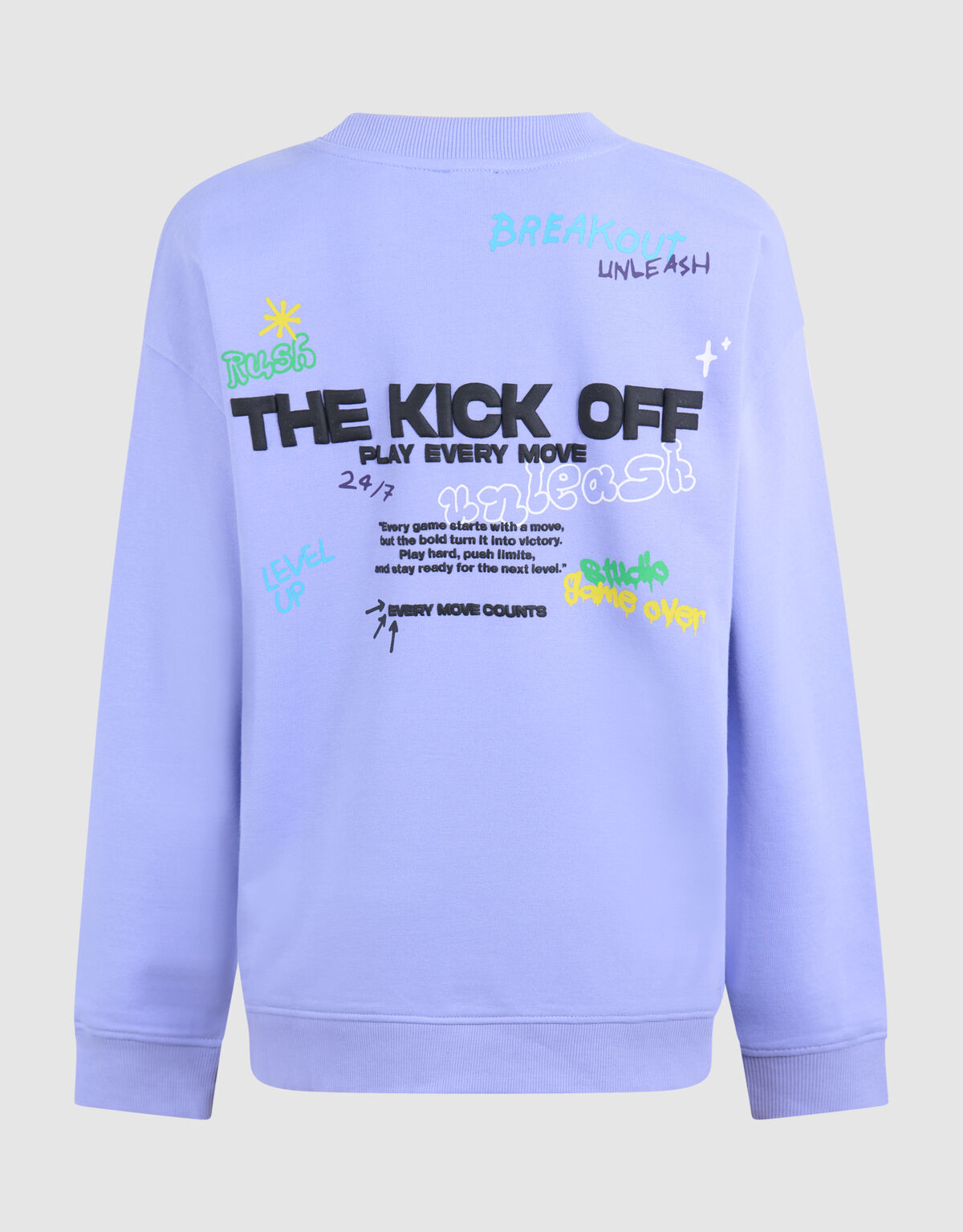Kick Off Artwork Pullover Helllila SHOEBY BOYS