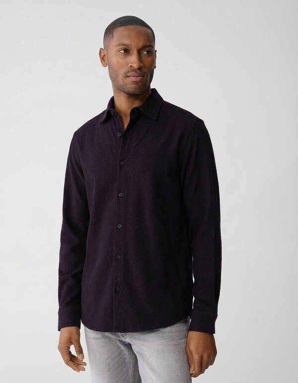 T-Shirt mit Logoprint, Dunkelrot SHOEBY MEN