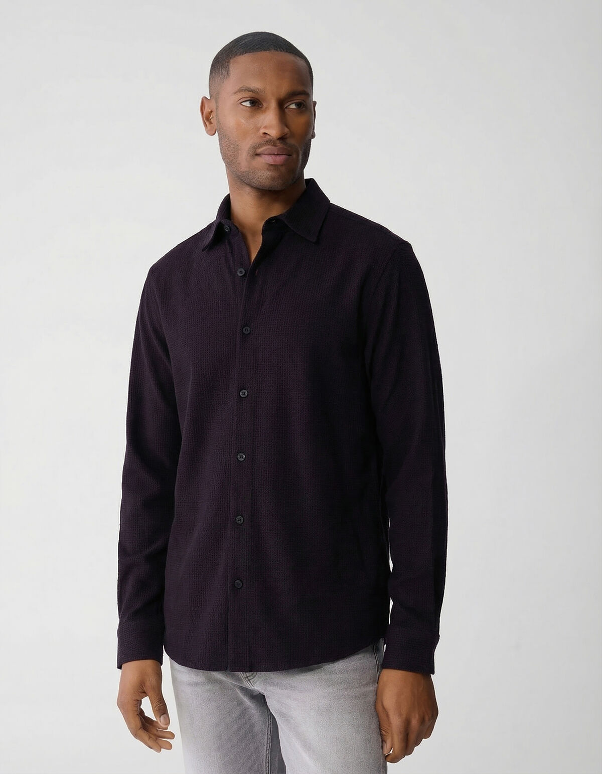 T-Shirt mit Logoprint, Dunkelrot SHOEBY MEN