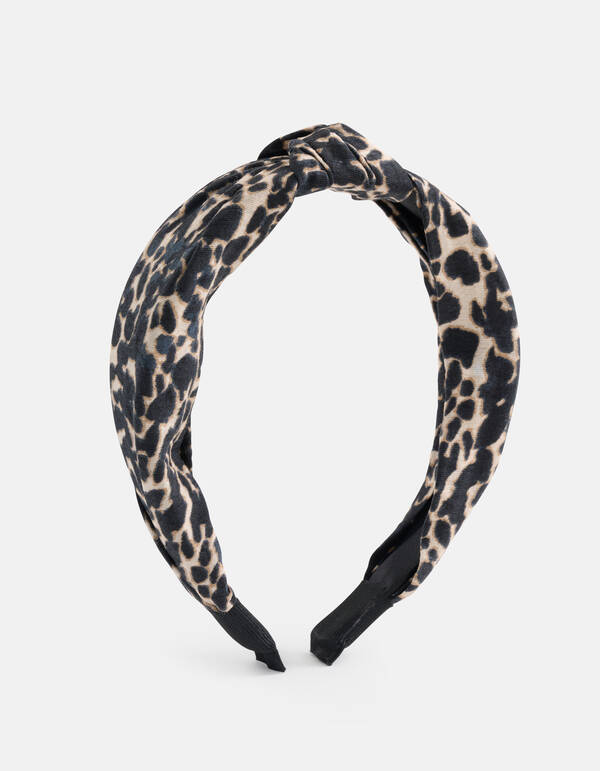 Leopard Knot Haarband Bruin SHOEBY ACCESSOIRES