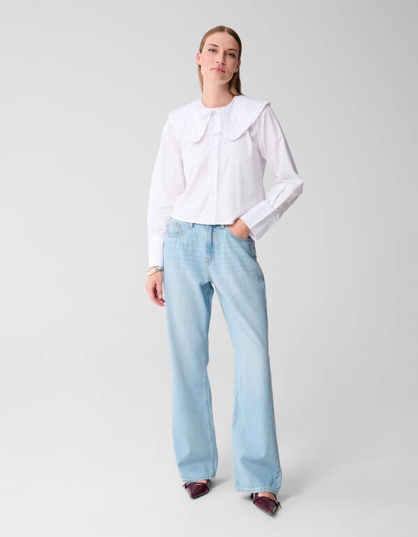 Weiche Jeans mit weitem Bein Gebleicht SHOEBY WOMEN