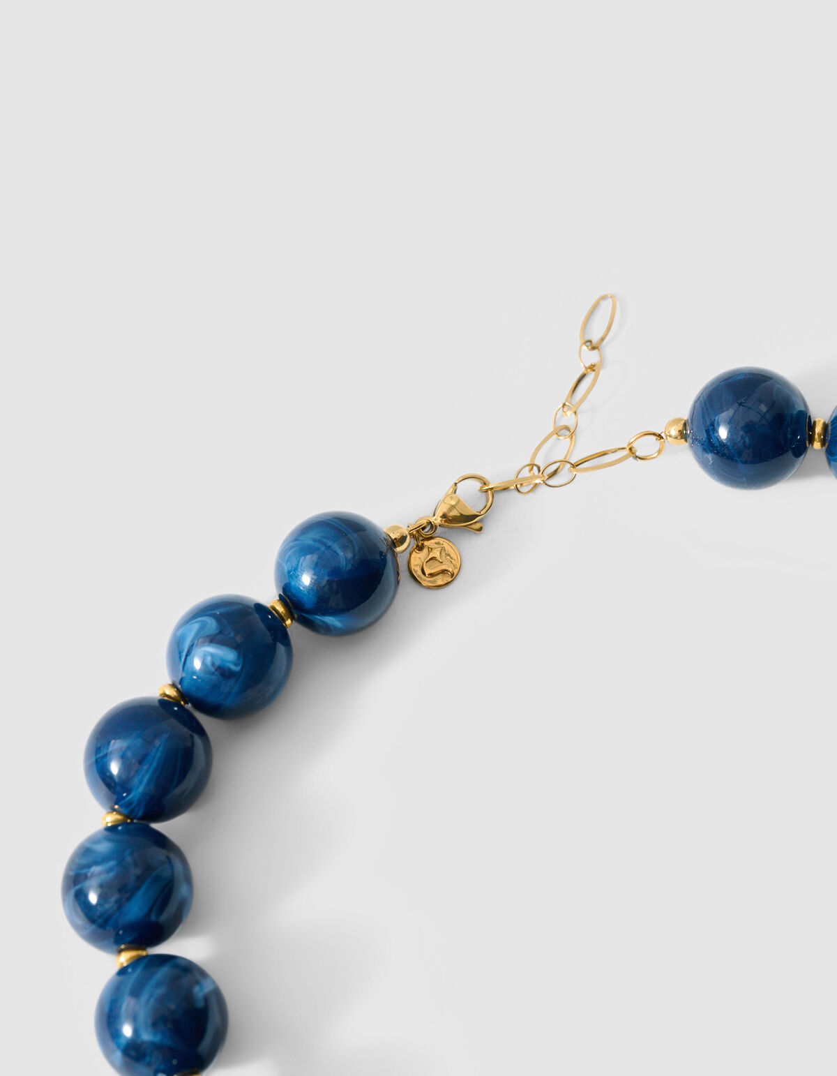 Perlenanh&auml;nger Halskette Dunkelblau SHOEBY ACCESSOIRES