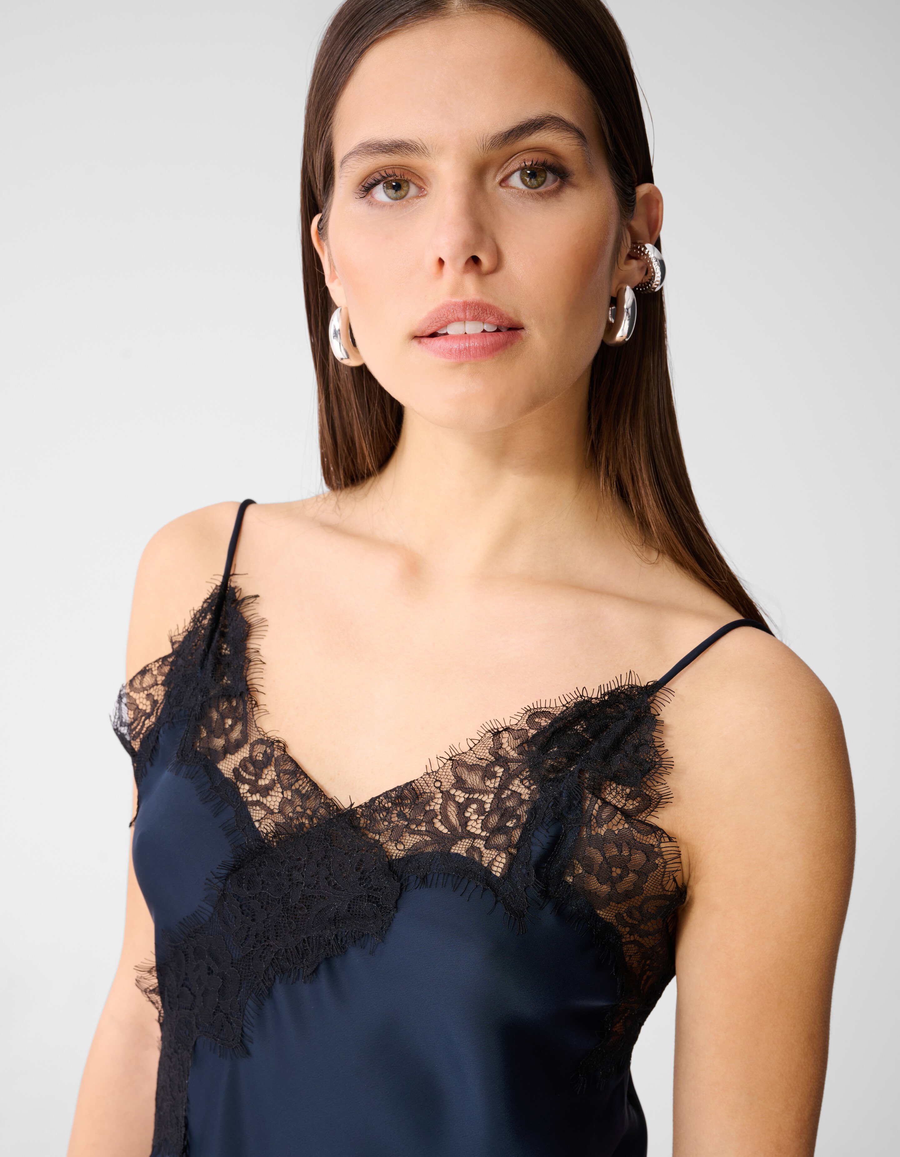 Asymmetrische Kanten Mini Kleid Dunkelblau SHOEBY WOMEN