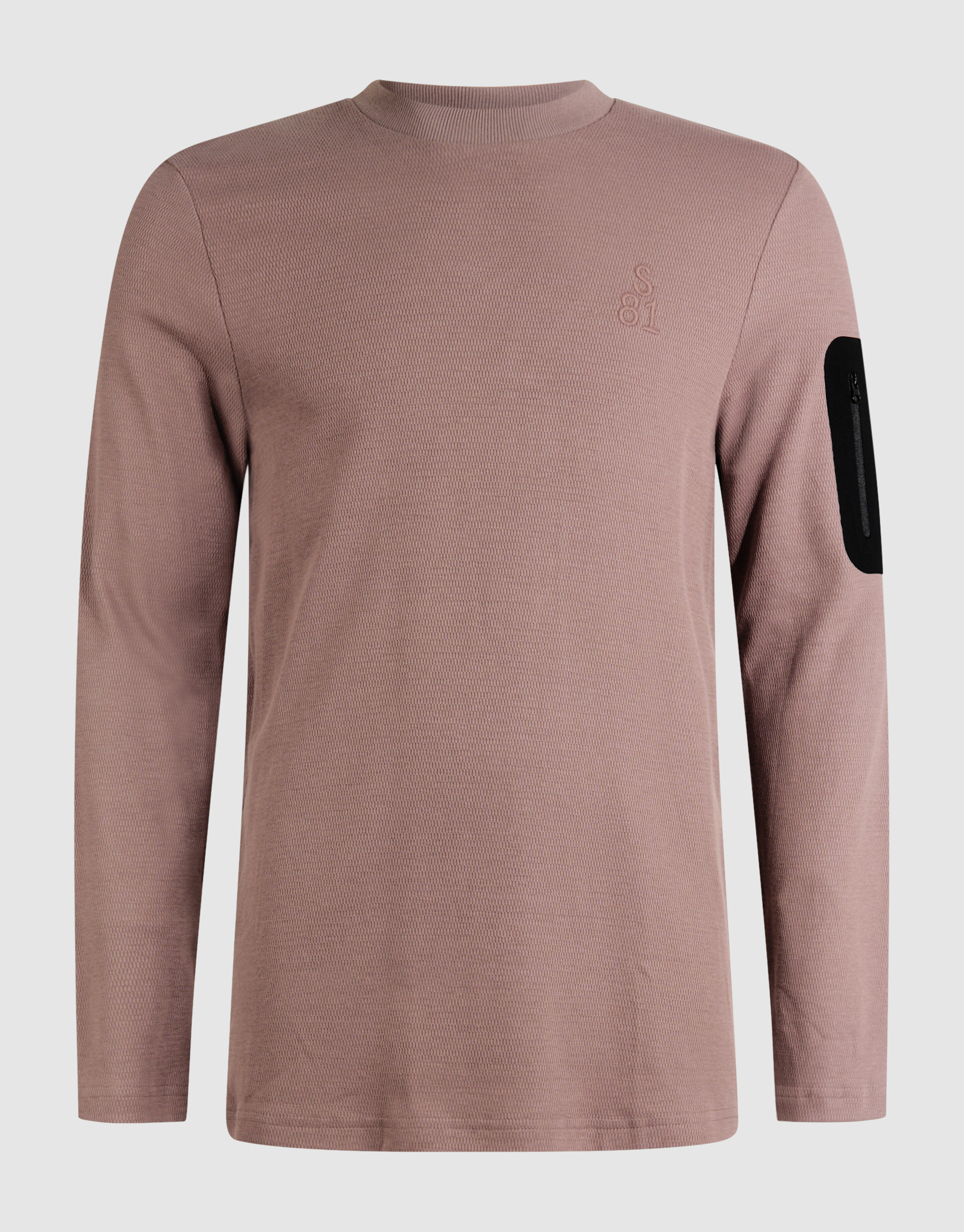 Structure Pocket T-Shirt Hellbraun SHOEBY MEN