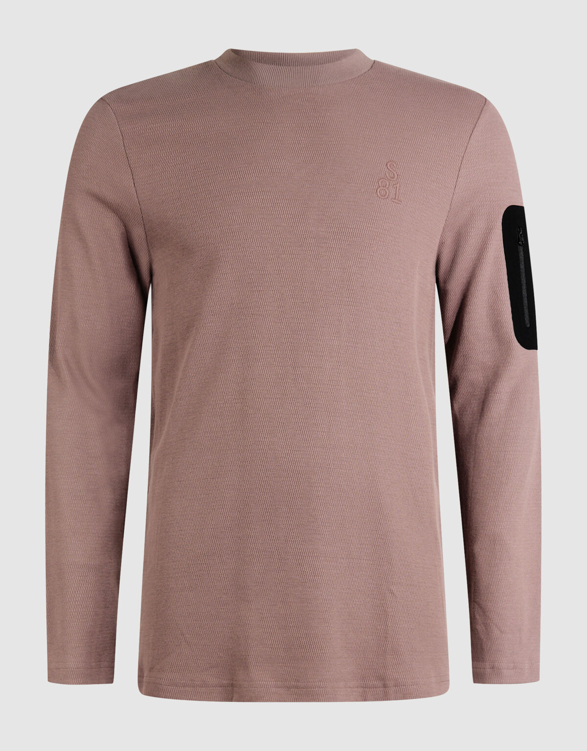Structure Pocket T-Shirt Hellbraun SHOEBY MEN