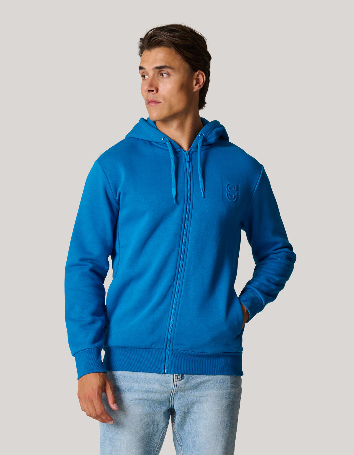 Kapuzenpullover mit Reißverschluss Blau SHOEBY MEN