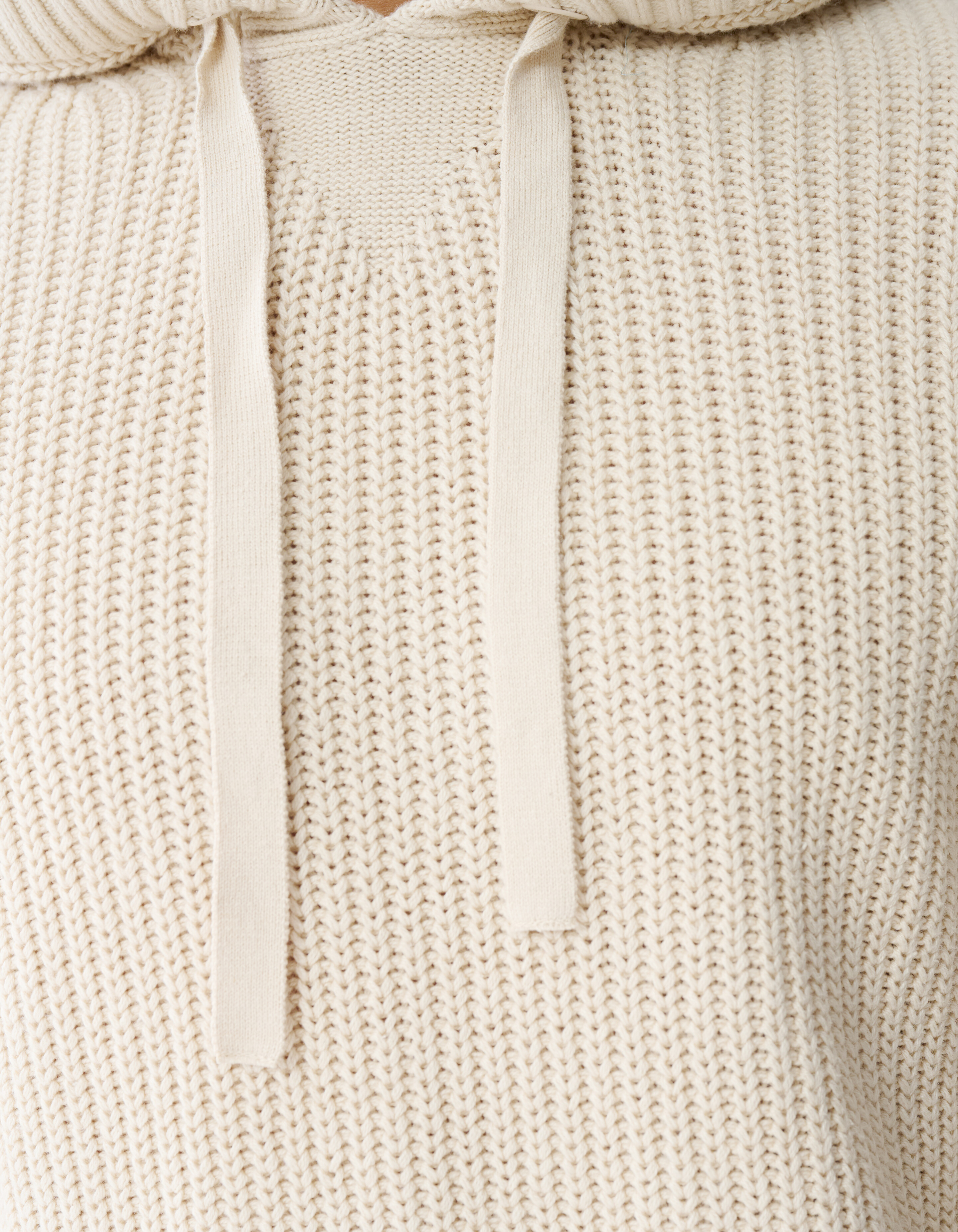 Strick-Hoodie in Off White SHOEBY MEN