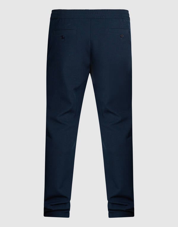 Twill Pintuck Hose Dunkelblau SHOEBY MEN