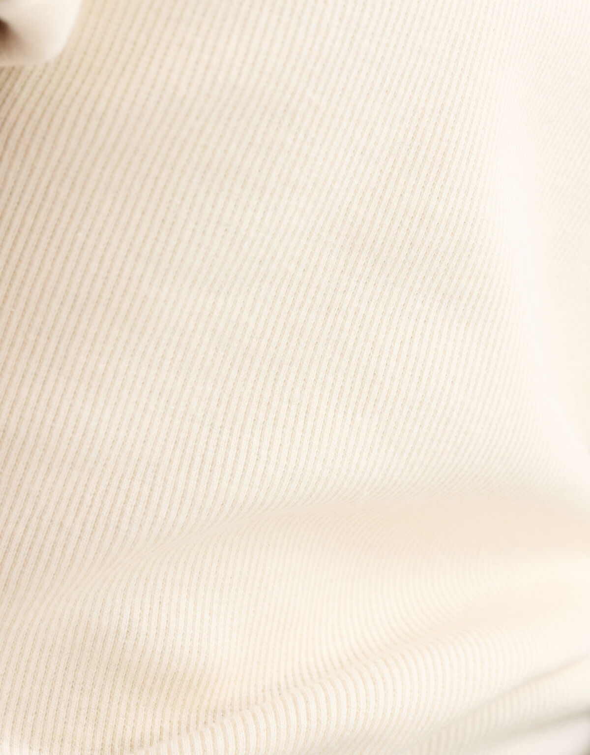 Ruffle Rib Top Offwhite SHOEBY GIRLS