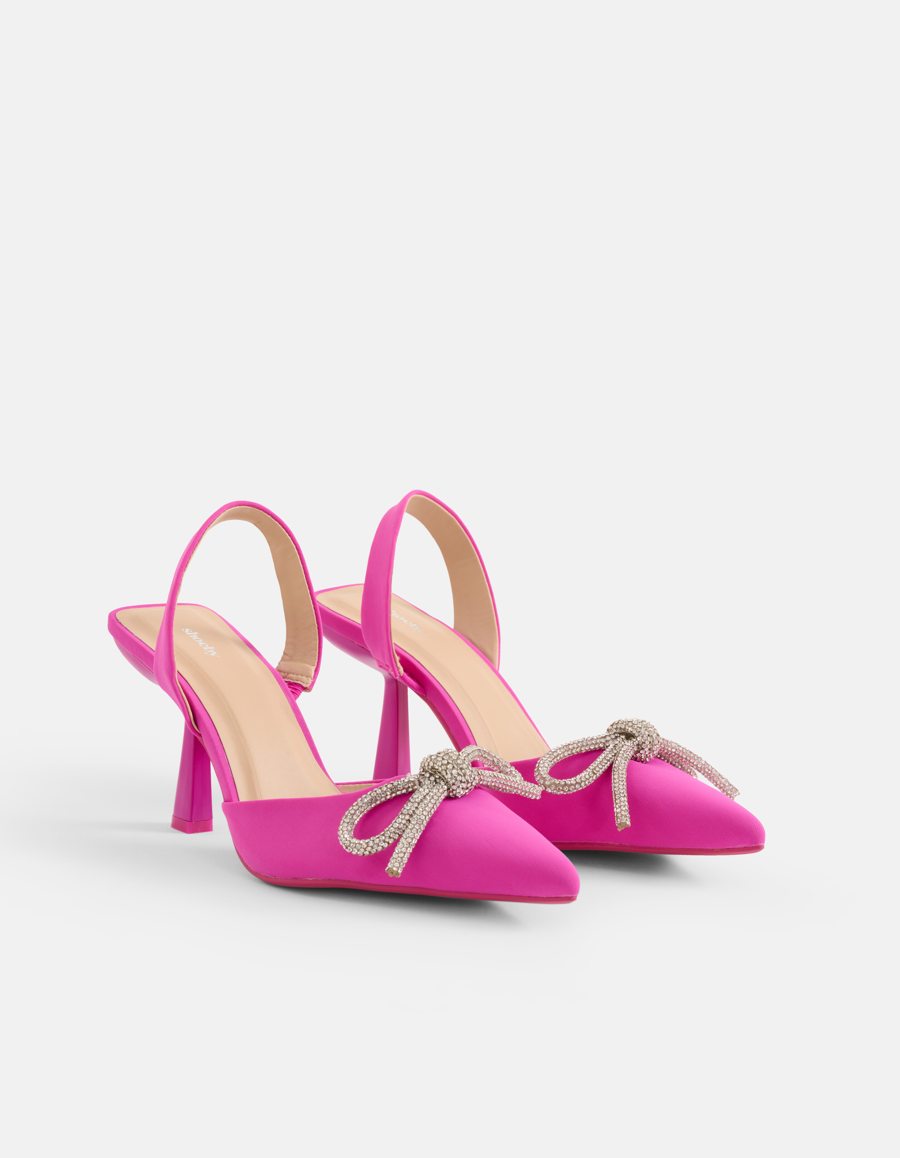 Strass Schleife Heels Rosa SHOEBY SHOES