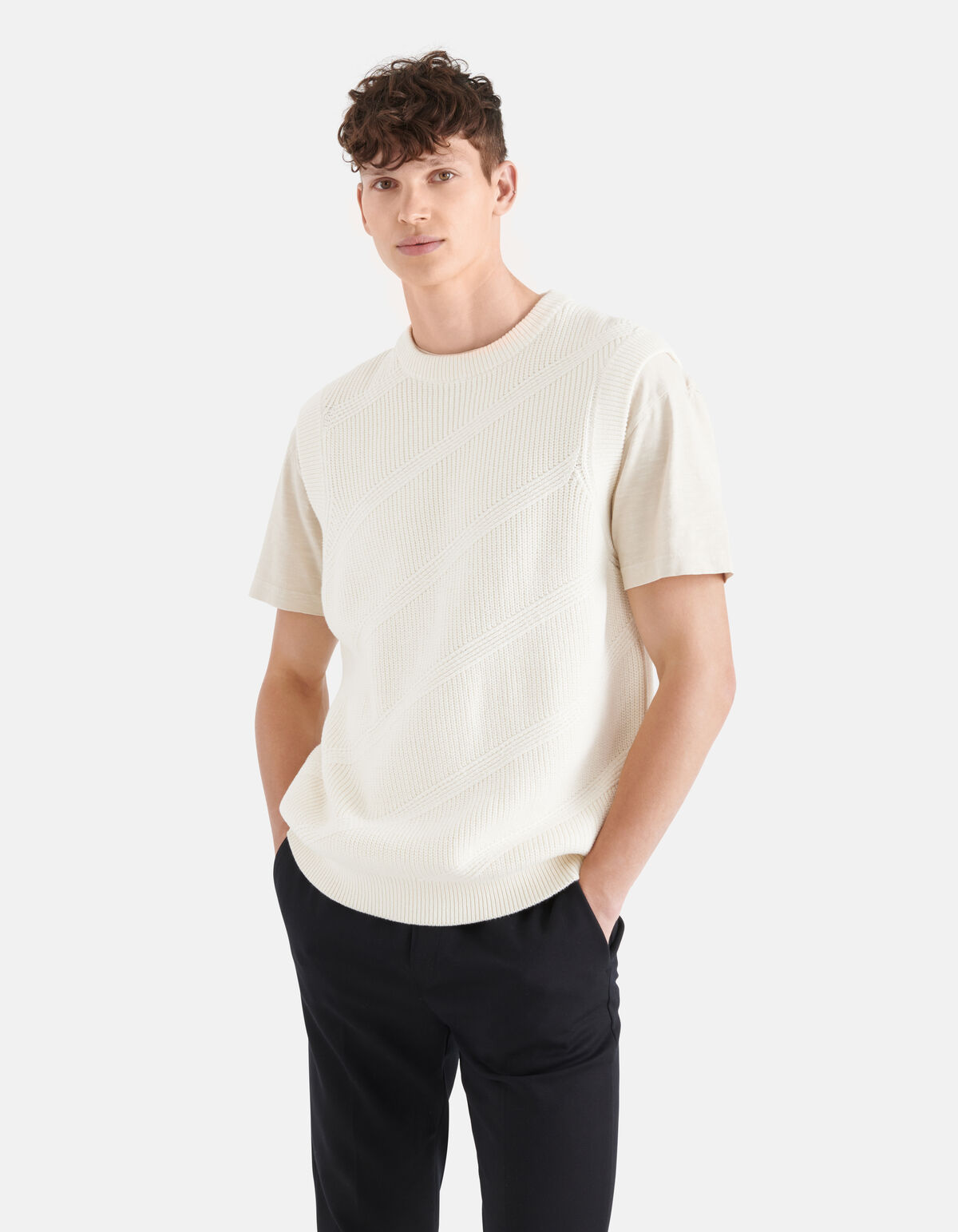 Diagonale Spencer Off White SHOEBY MEN