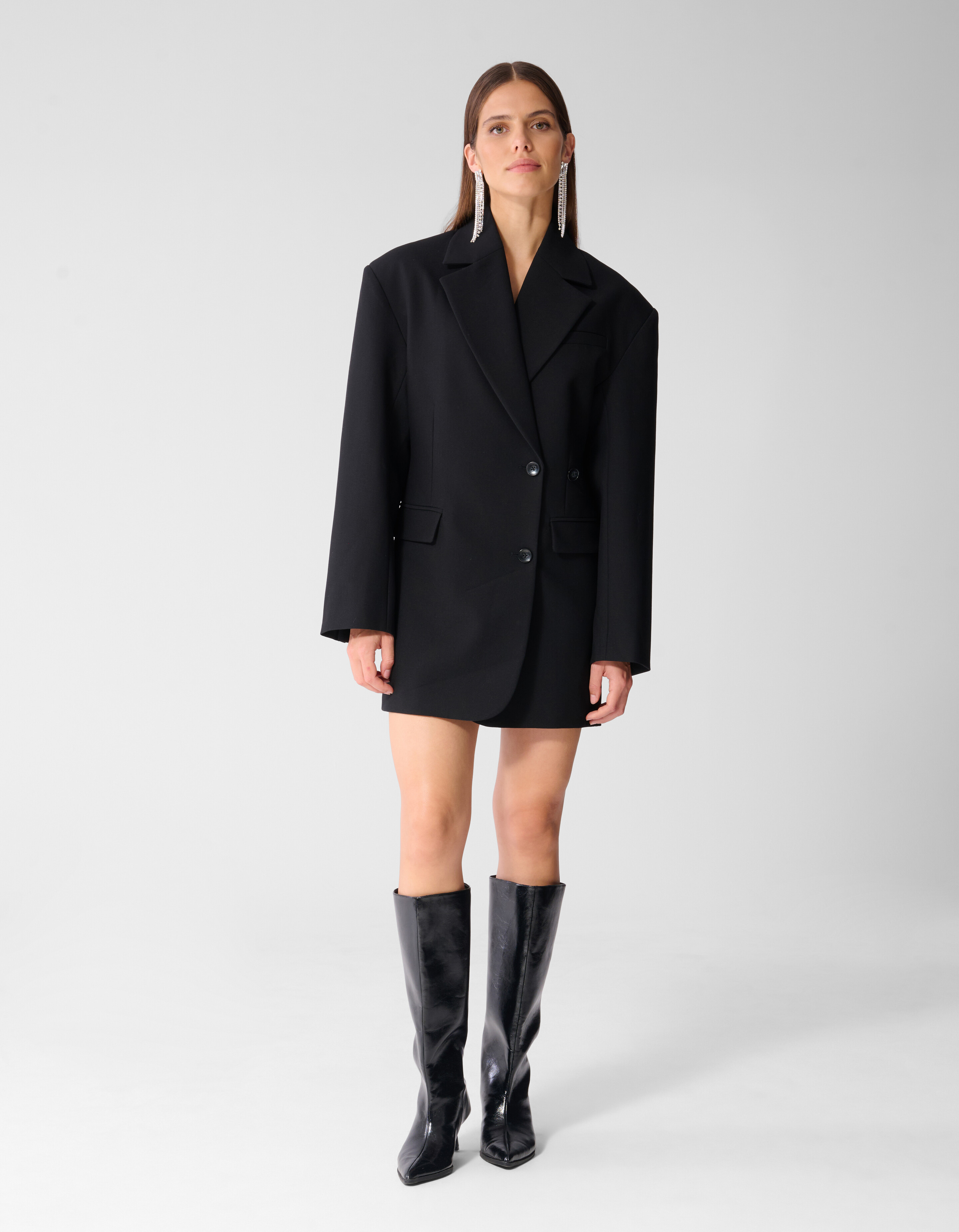 Oversized Blazer Kleid schwarz SHOEBY WOMEN