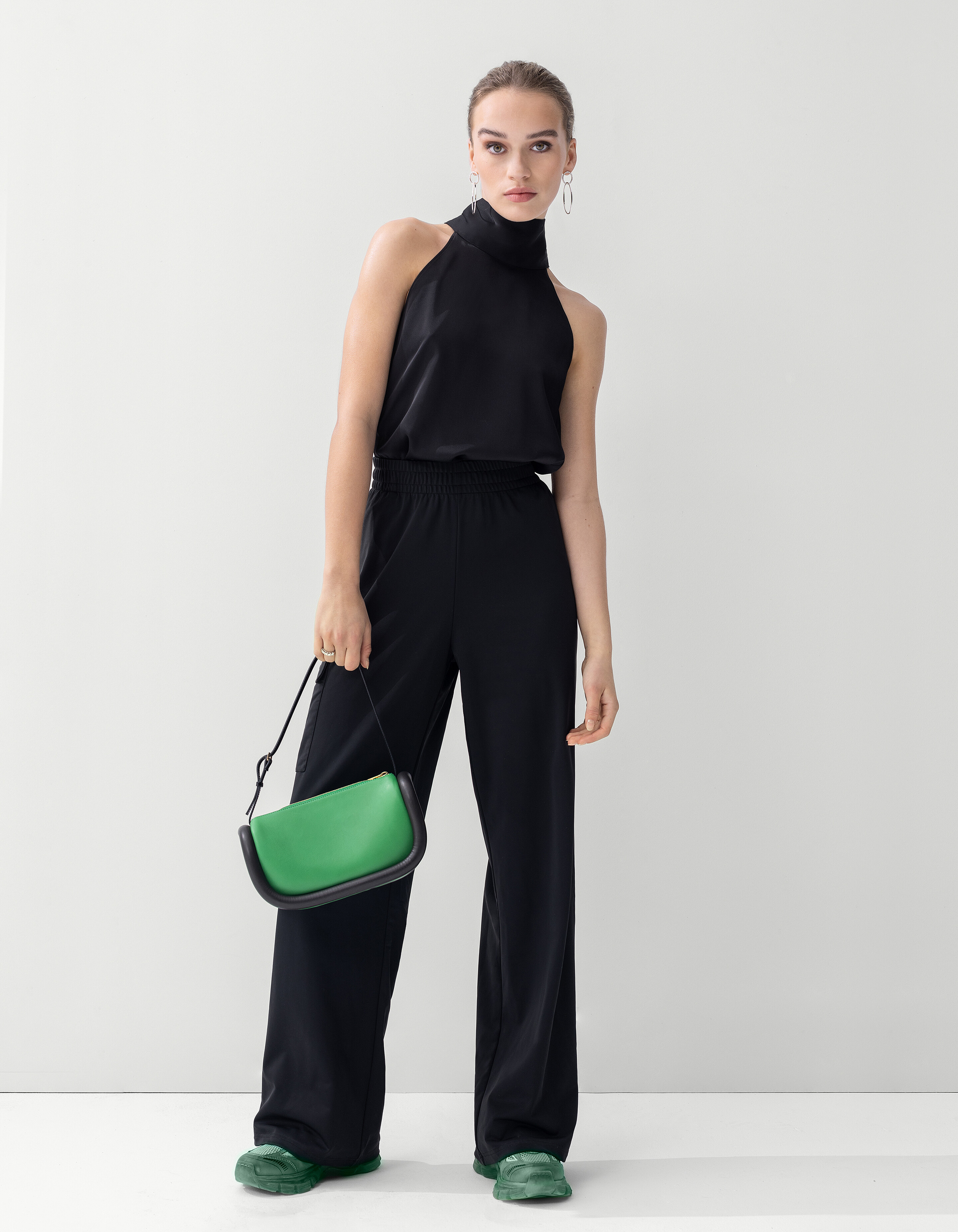 Satin-Träger-Top Schwarz von Mieke SHOEBY WOMEN