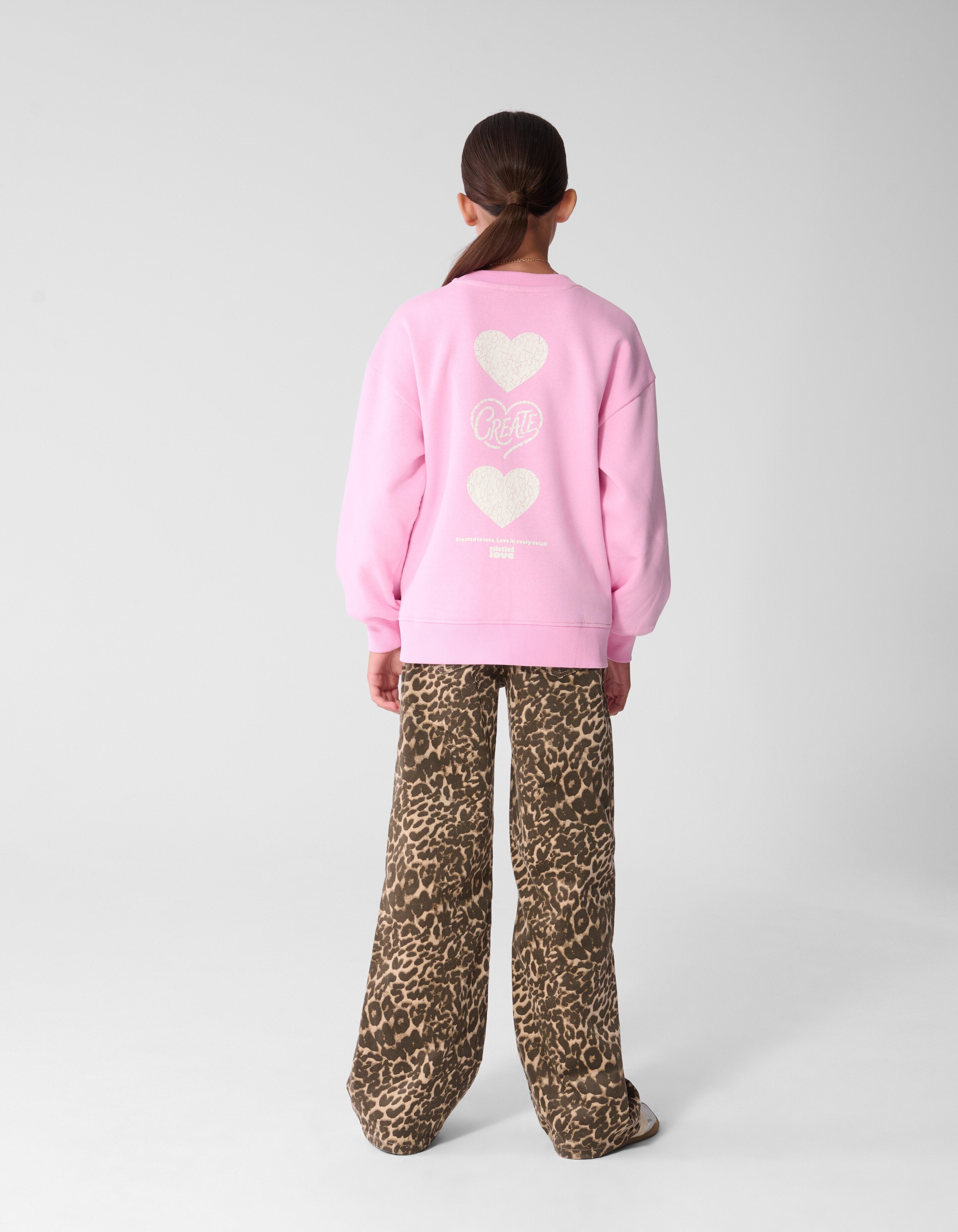 Baseball Artwork Sweatshirt Rosa SHOEBY GIRLS