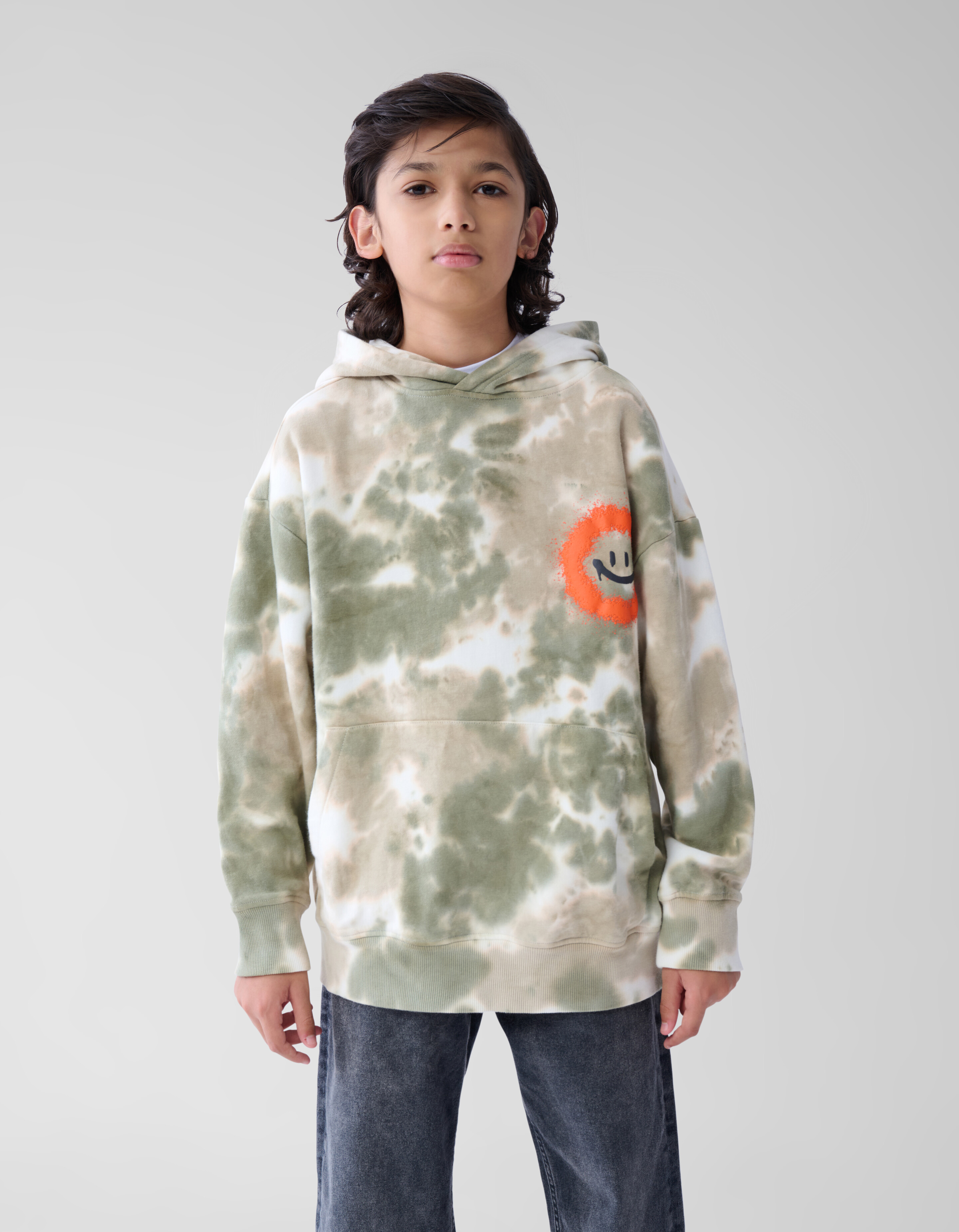 Tie Dye Hoodie Grün SHOEBY BOYS