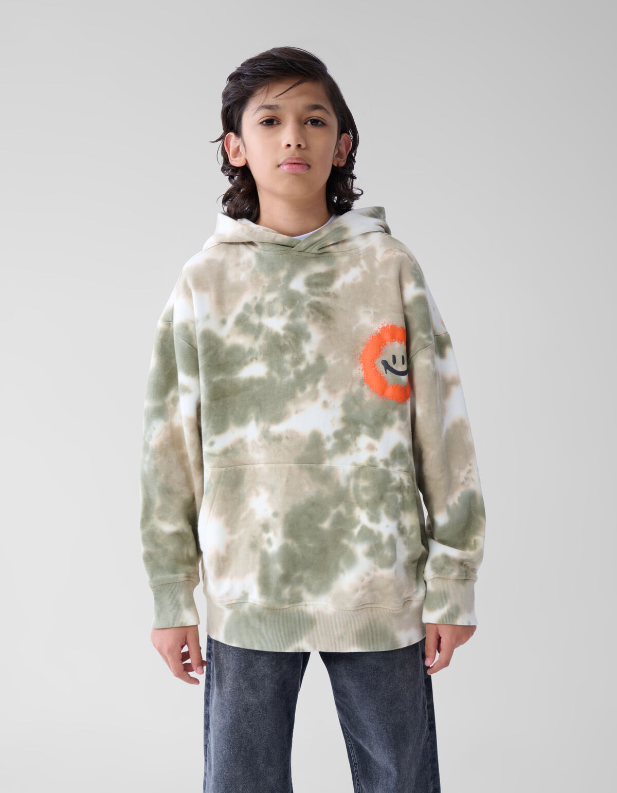 Tie Dye Hoodie Grün SHOEBY BOYS