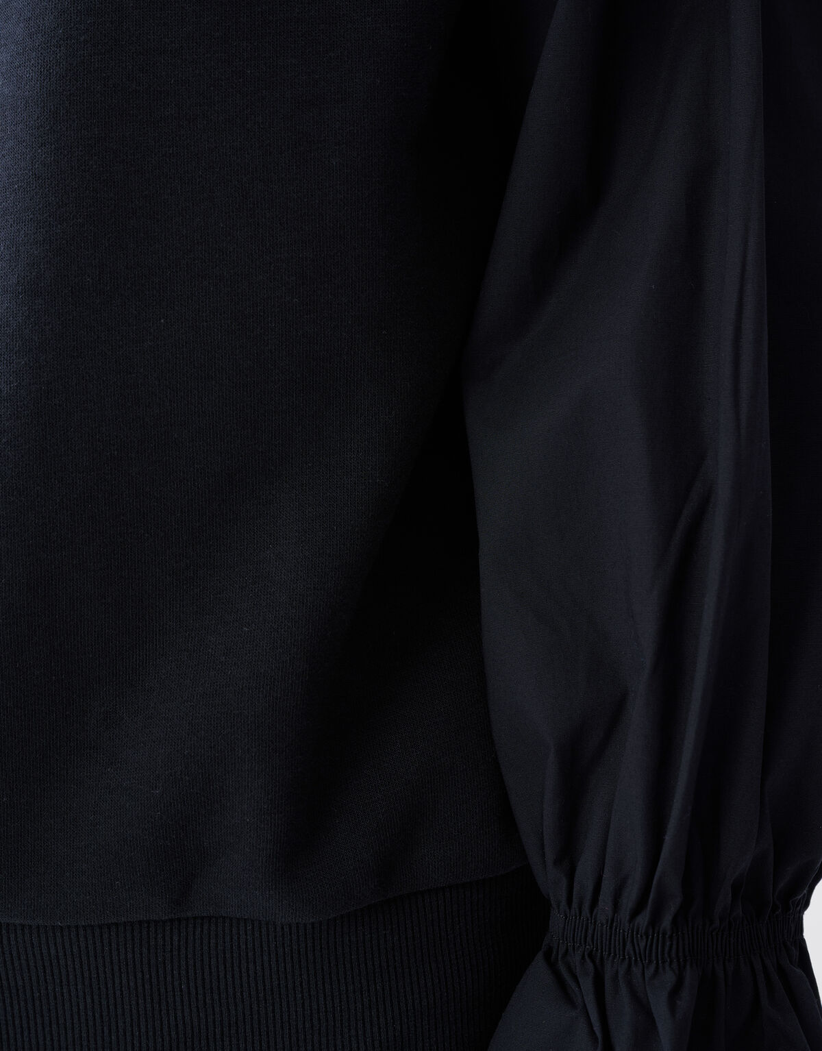 Poplin Sleeve Sweater Zwart SHOEBY WOMEN