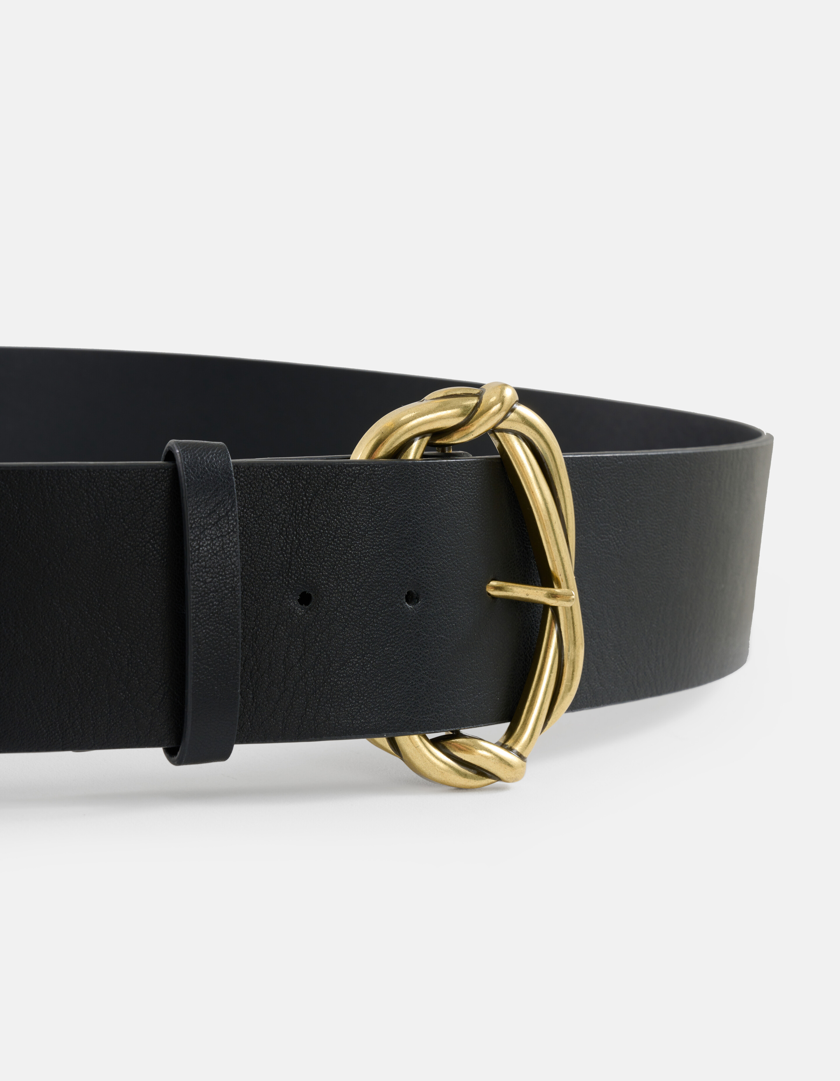 Gürtel mit geflochtener Schnalle Schwarz SHOEBY ACCESSOIRES