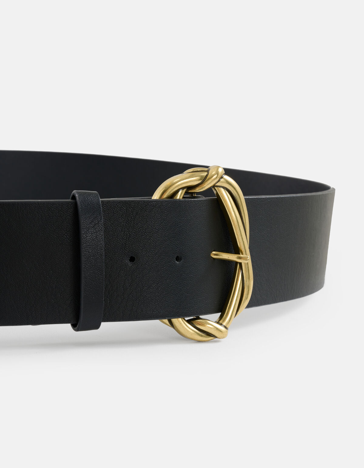 Gürtel mit geflochtener Schnalle Schwarz SHOEBY ACCESSOIRES