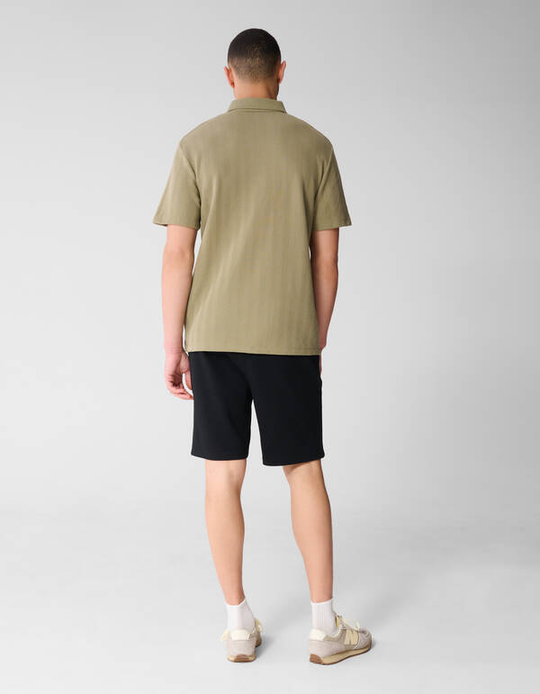 Pique Shorts Schwarz SHOEBY MEN