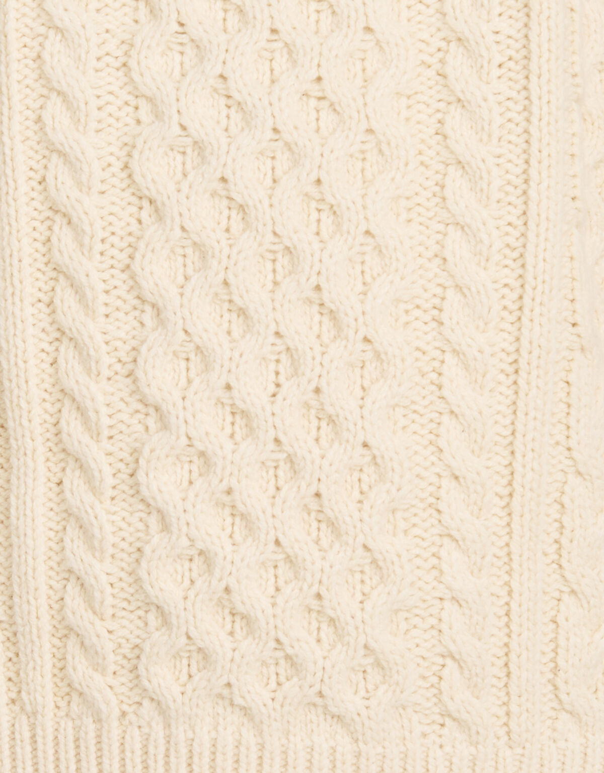 Strickpullover mit Zopfmuster Off White SHOEBY GIRLS