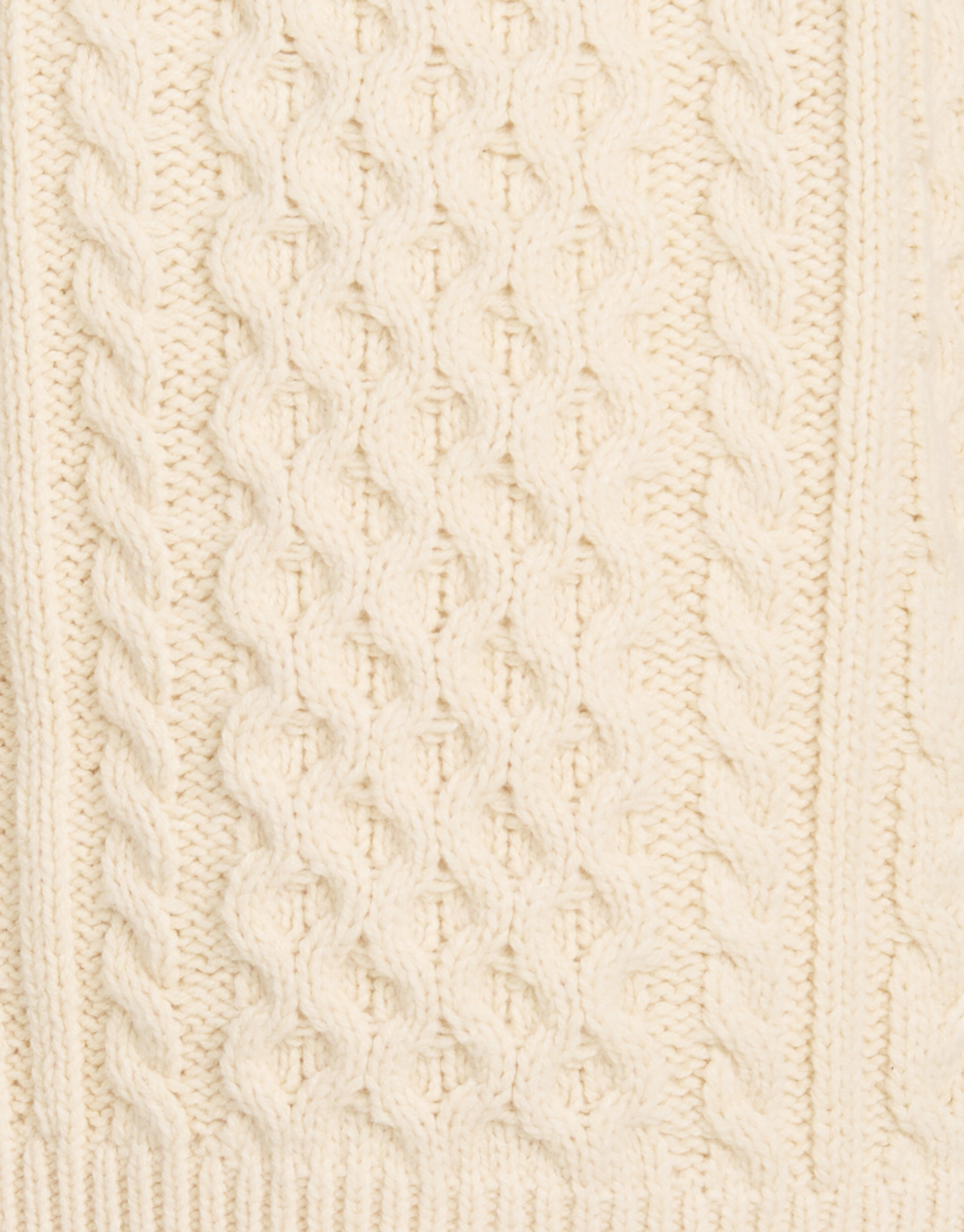 Strickpullover mit Zopfmuster Off White SHOEBY GIRLS