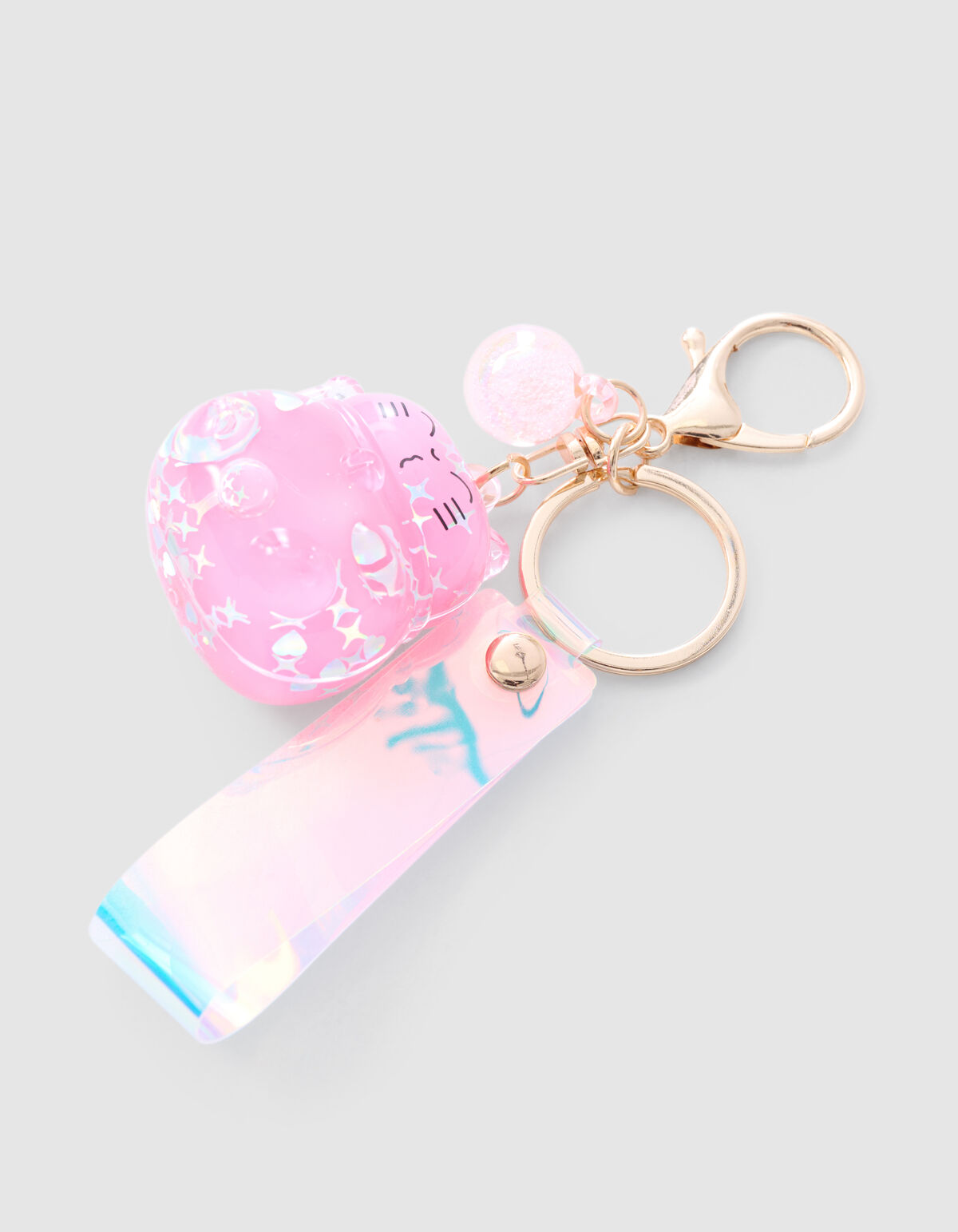 Katze Schl&uuml;sselanh&auml;nger Rosa SHOEBY ACCESSOIRES