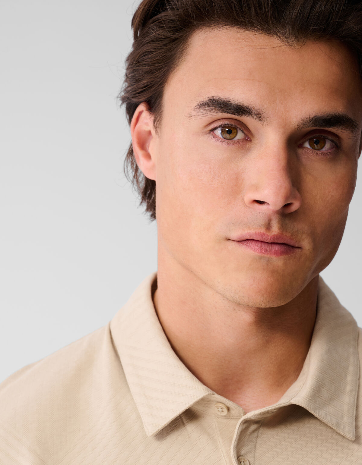 Jacquard-Polo Sand SHOEBY MEN