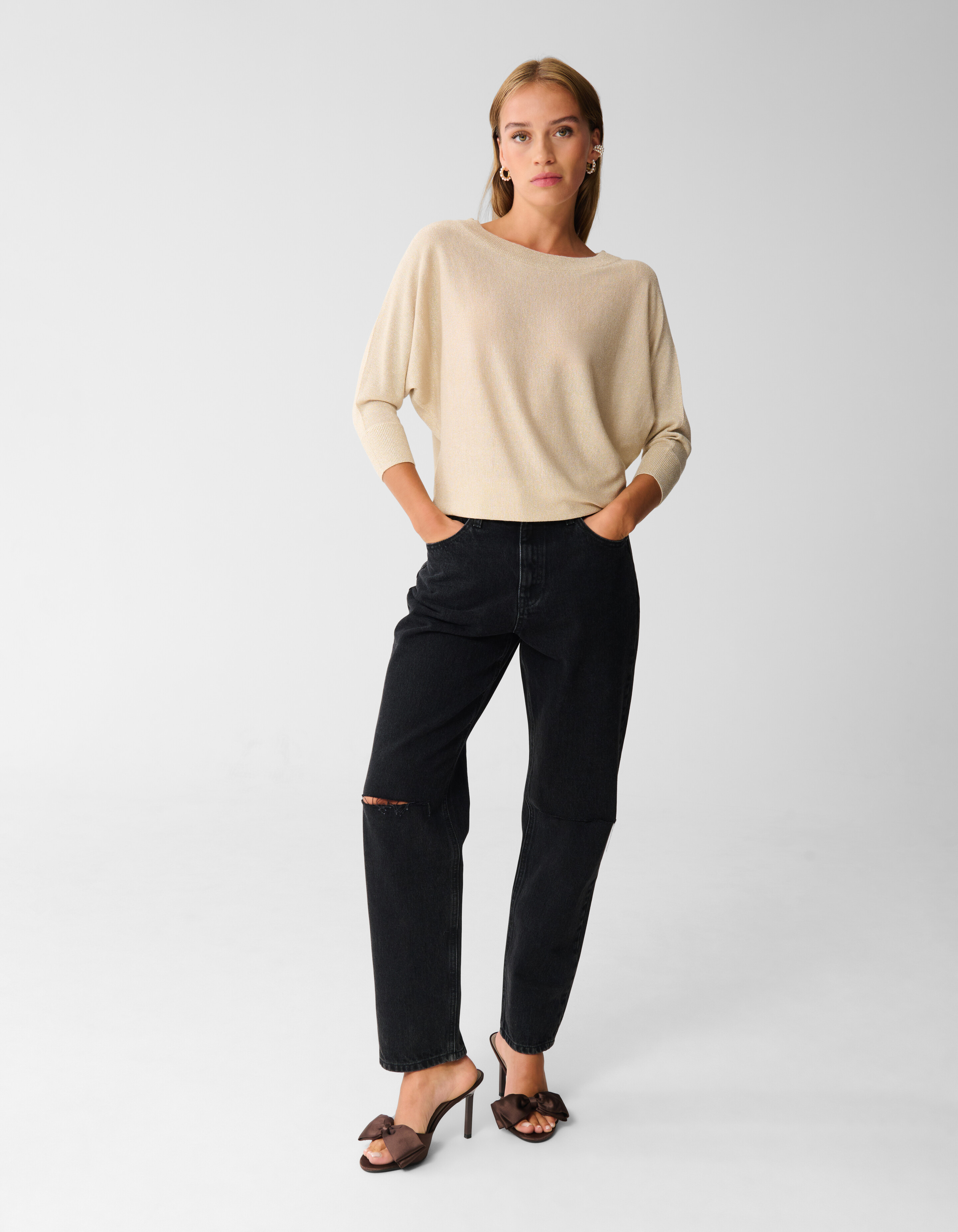 Pullover Glitzer Batwing SHOEBY WOMEN