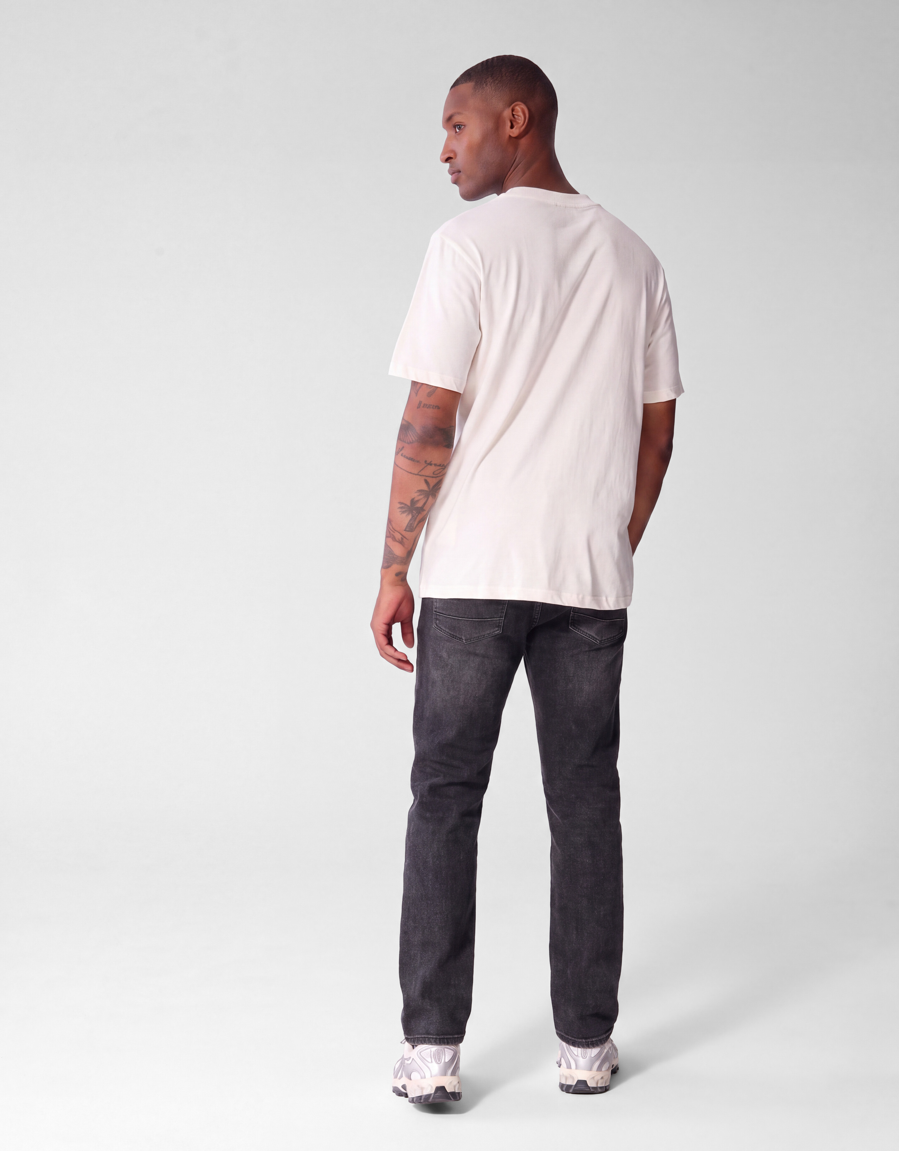 Slim Straight Fit Jeans Dunkelgrau L34 SHOEBY MEN