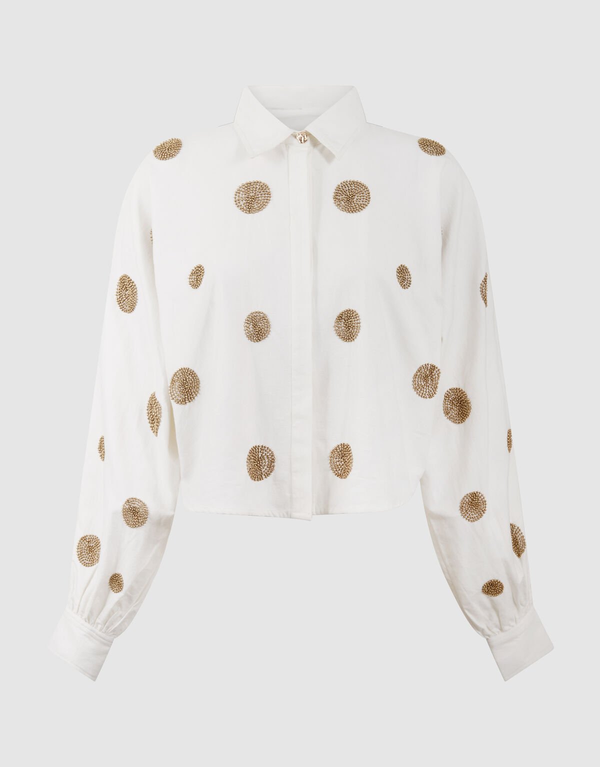 Perlenbesetzte Stippenbluse Wei&szlig; von Mieke SHOEBY WOMEN