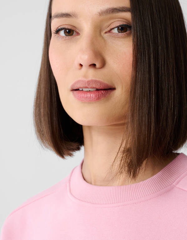 Pullover aus Satin-Mix Hellrosa SHOEBY WOMEN