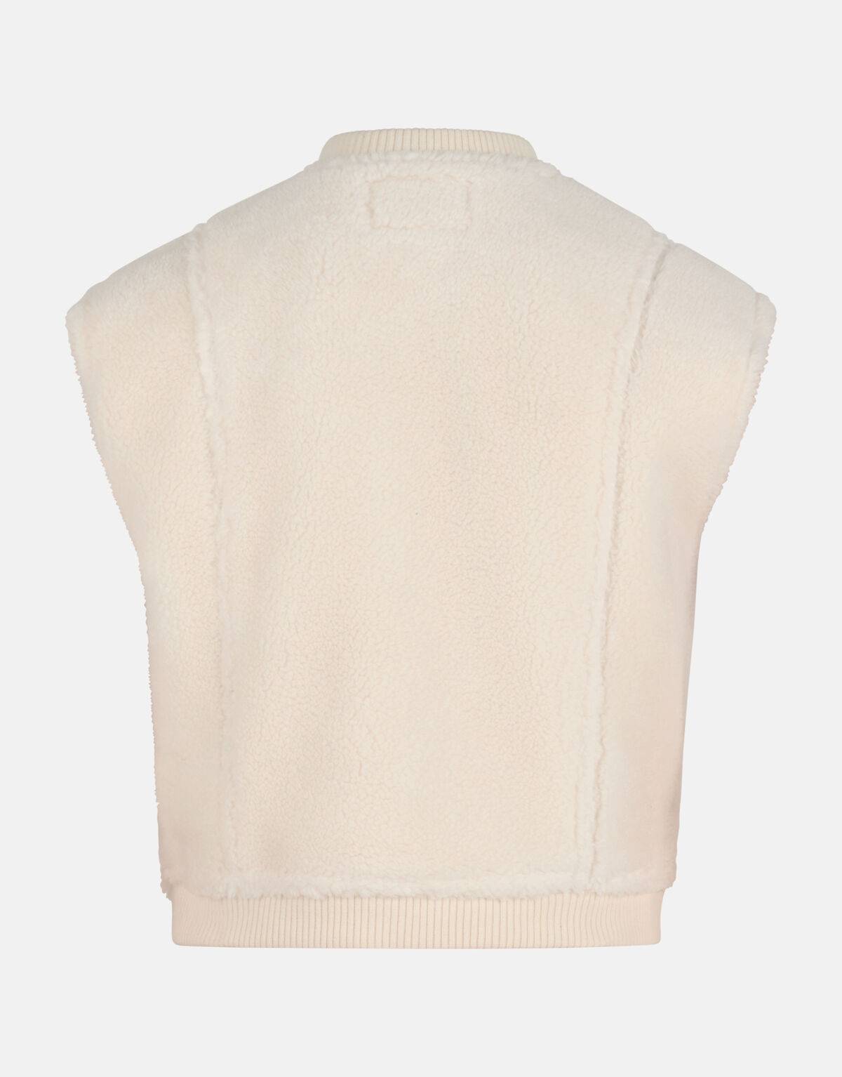 Kunstpelz-Gilet Off White SHOEBY GIRLS