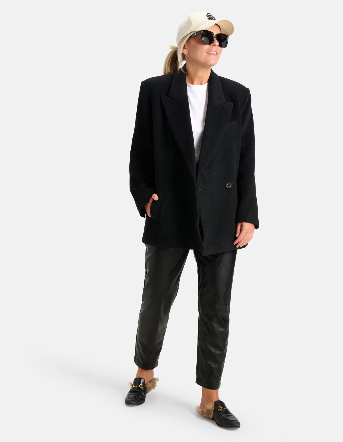 Oversized Blazerjacke Schwarz By Lonneke SHOEBY WOMEN