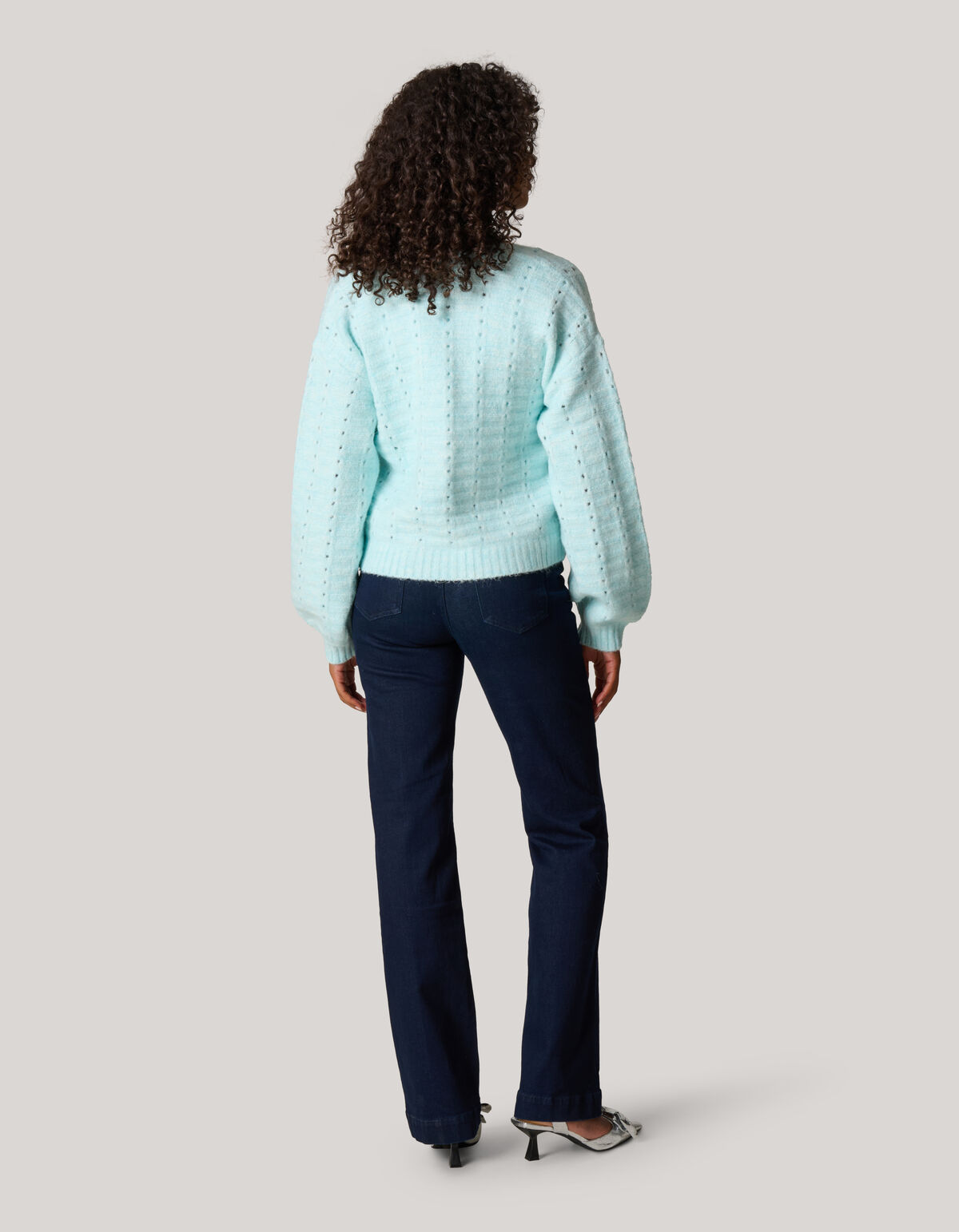 Weiche Strickjacke Hellblau SHOEBY WOMEN