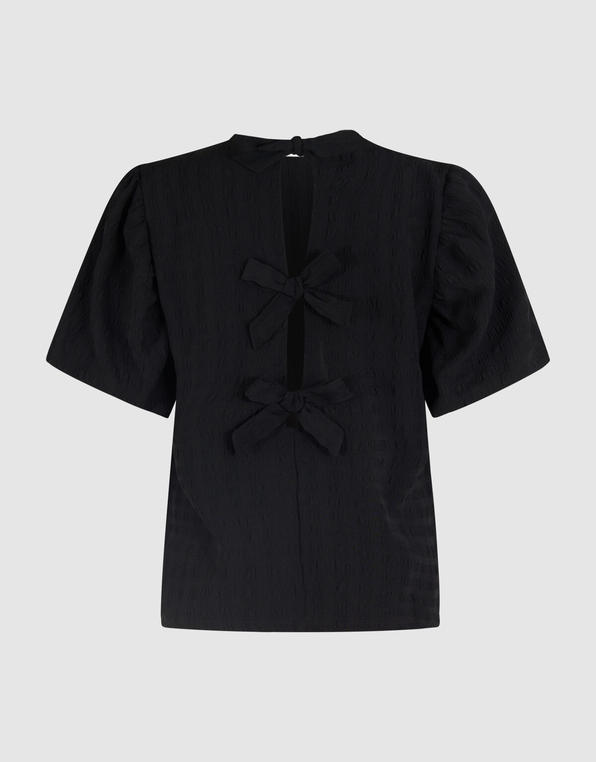 Crinkle Bow Top Schwarz SHOEBY WOMEN