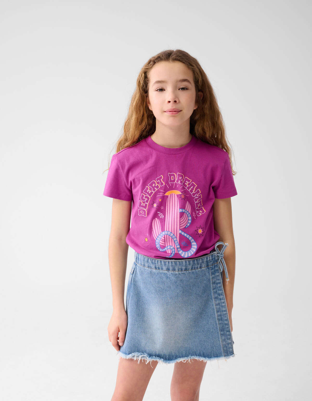 Artwork T-shirt Dunkelrosa SHOEBY GIRLS