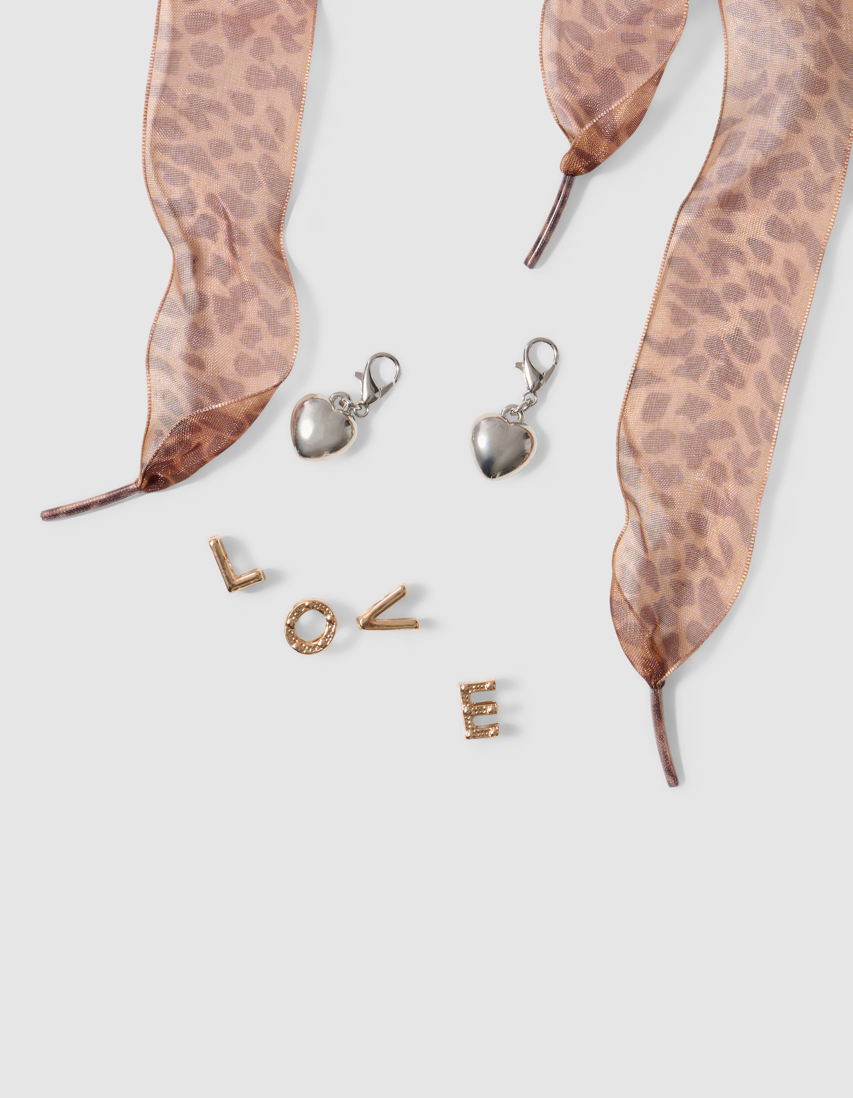 Leopard Schn&uuml;rsenkel Braun SHOEBY ACCESSOIRES