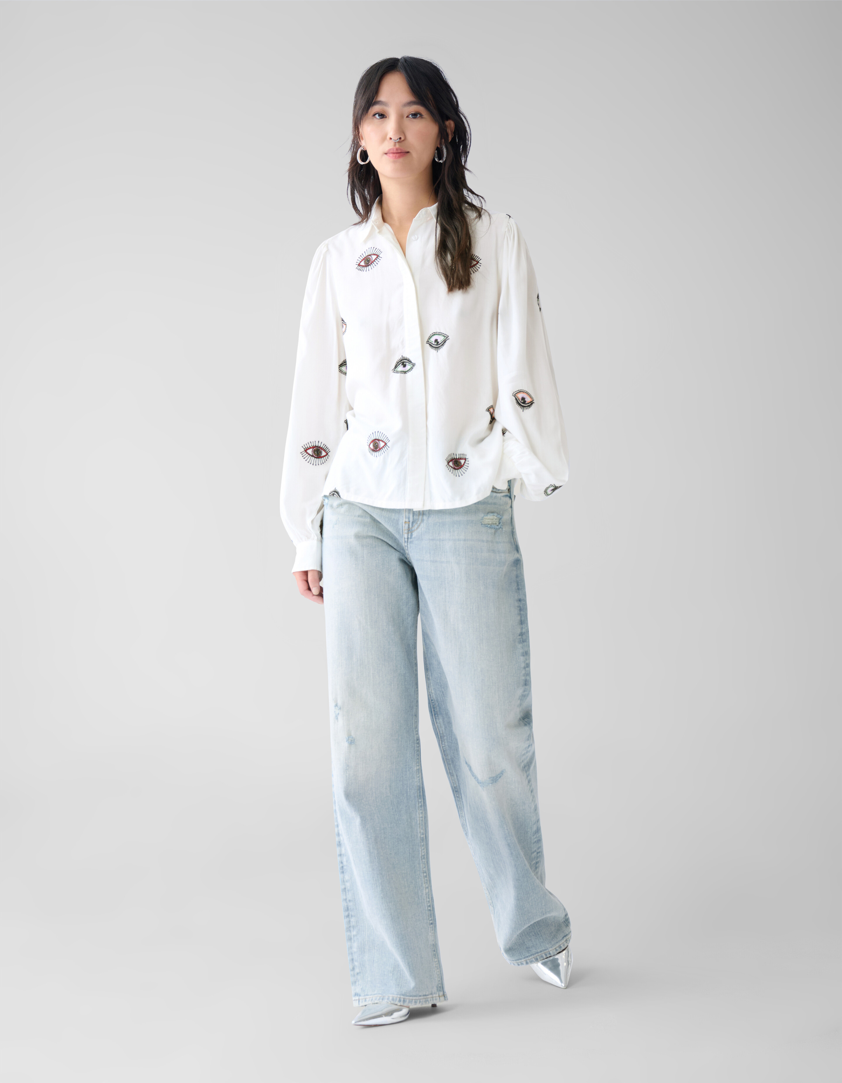 Eye Bluse Weiß von Fred SHOEBY WOMEN